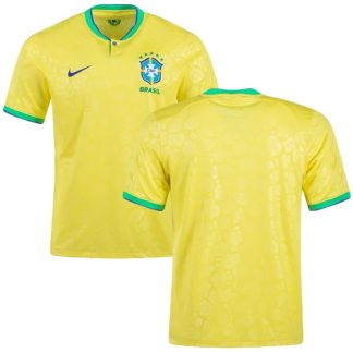 Brasilien Hjemmebanetrøje VM 2022 Gul Kortærmet til mænd