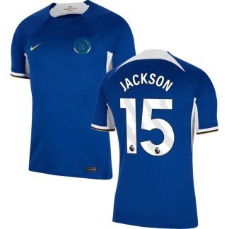 Chelsea Jackson 15 Hjemmebanetrøje 23/24 Blå Kortærmet