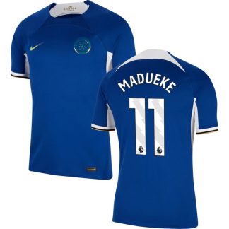 Madueke 11 Chelsea Hjemmebanetrøje 23/24 Blå Kortærmet