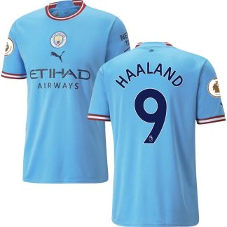 Manchester City Hjemmebanetrøje 2022/23 Kortærmet med Haaland 9 tryk