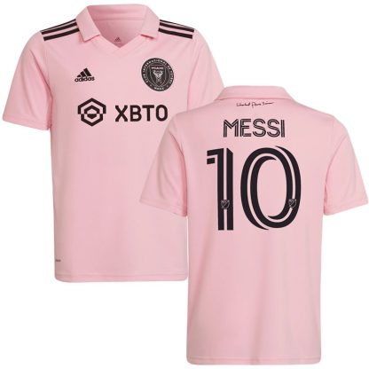 Messi 10 Inter Miami CF Hjemmebanetrøje 2023/24 Pink Kortærmet