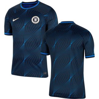 Billige Fodboldtrøjer Chelsea Udebanetrøje 23/24 Kortærmet til mænd