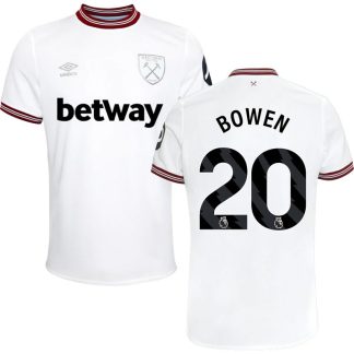 Fodboldtrøjer West Ham United Udebanetrøje 2023/24 Hvid Kortærmet Bowen 20
