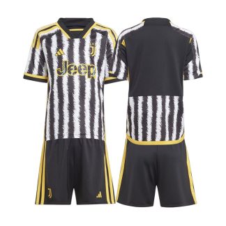 Juventus Børn Hjemmebanetrøje 2023/24 Kortærmet + korte bukser