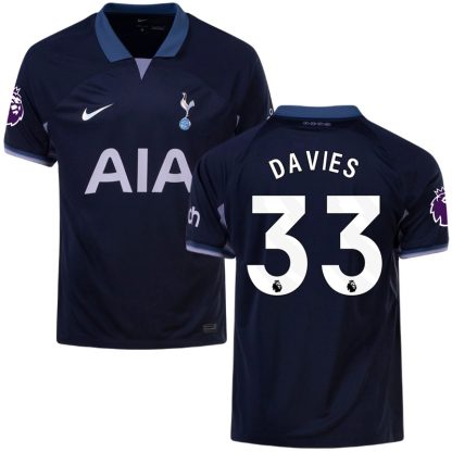 Tottenham Hotspur Udebanetrøje 23/24 Kortærmet med Davies 33 tryk