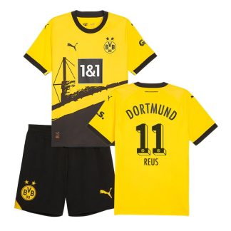 Børn Fodboldtrøjer Dortmund Hjemmebanetrøje 2023/24 Gul Kortærmet Reus 11