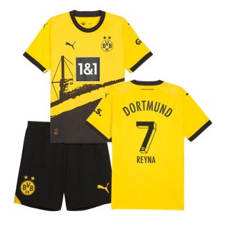 Børn Fodboldtrøjer Dortmund Hjemmebanetrøje 23/24 Gul Kortærmet Reyna 7