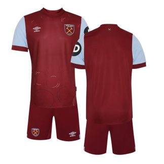Fodboldtrøjer Børn West Ham United Hjemmebanetrøje 23/24 Kortærmet + korte bukser