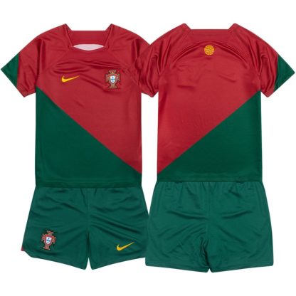 Portugal Hjemmebanetrøje 2022/23 Børn Kortærmet + korte bukser
