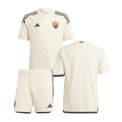 AS Roma Udebanetrøje 2023/24 Børn Kortærmet + korte bukser