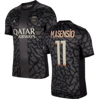 Paris Saint-Germain Marco Asensio 11 PSG Tredje trøje 2023-24 Kort ærmer