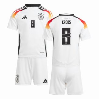 Børn Hjemmebanesæt KROOS 8 Tyskland 2024/25 Fodboldtrøjer - Hvid
