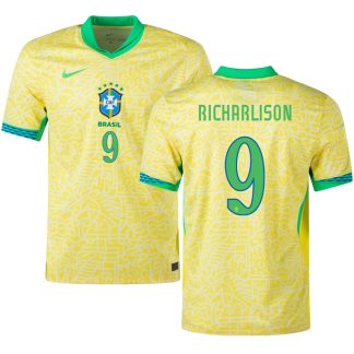 Brasilien 2024 Copa America Hjemmebanetrøje Med Richarlison 9 Tilgængelig Her