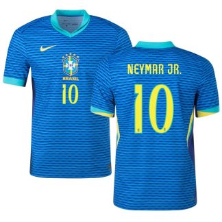 Brasilien Neymar JR 10 Udebanetrøje Trøje til Copa America 2024