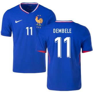 Frankrig Dembele 11 Fodboldtrøje Hjemmebane 2024/25 Kortærmet