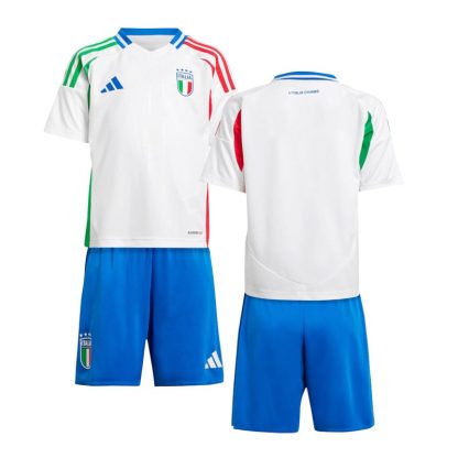 Italien Udebanetrøje 2024-2025 Børn Kortærmet + korte bukser