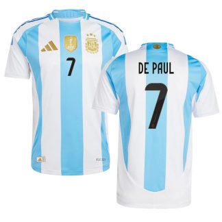 Køb din Argentina 2024/25 Hjemmebane landsholdstrøje med De Paul 7 tryk