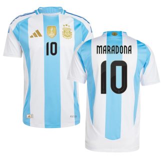 Maradona 10 Trykt Argentina 24/25 Hjemmebanetrøje Kortærmet