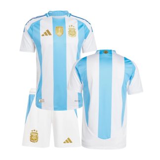 Bestil Argentina Copa América 2024 Hjemmebane børn trøjesæt nu
