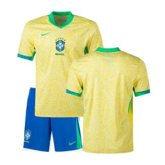 Brasilien Copa América 2024 Børn Hjemmebane Fodboldtrøje