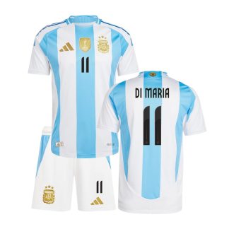 Fodboldtrøjer Di Maria 11 Argentina 2024 Copa America Hjemmebanesæt til børn