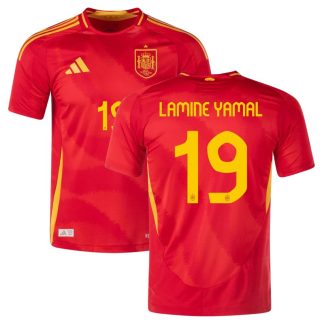 Lamine Yamal 19 Spanien Hjemmebanetrøje EURO 2024 Fodboldtrøjer