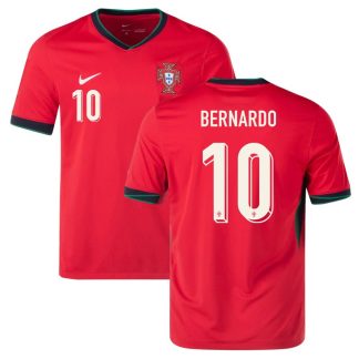Portugal Bernardo 10 Hjemmebanetrøje EURO 2024