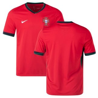 Portugal Fodboldtrøje Mænd Hjemmebanetrøje Euro 2024 Kortærmet - Rød