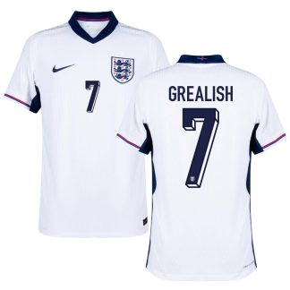 Grealish 7 England EURO Trøje 2024 Hjemmebanetrøje til mænd