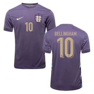 Køb billige fodboldtrøjer Bellingham 10 England udebanetrøje til EURO 2024