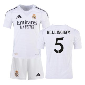 Real Madrid Hjemmebane børn fodboldtrøje nr. 5 Bellingham for sæsonen 2024-25