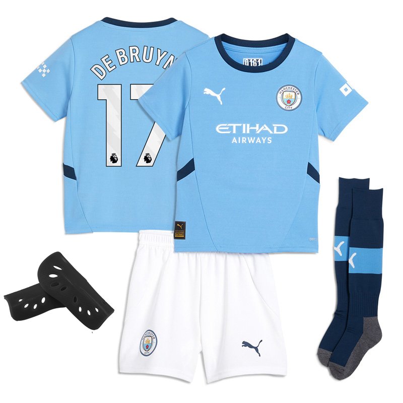De Bruyne 17 Manchester City 2024/25 Hjemmebanetrøje til børn