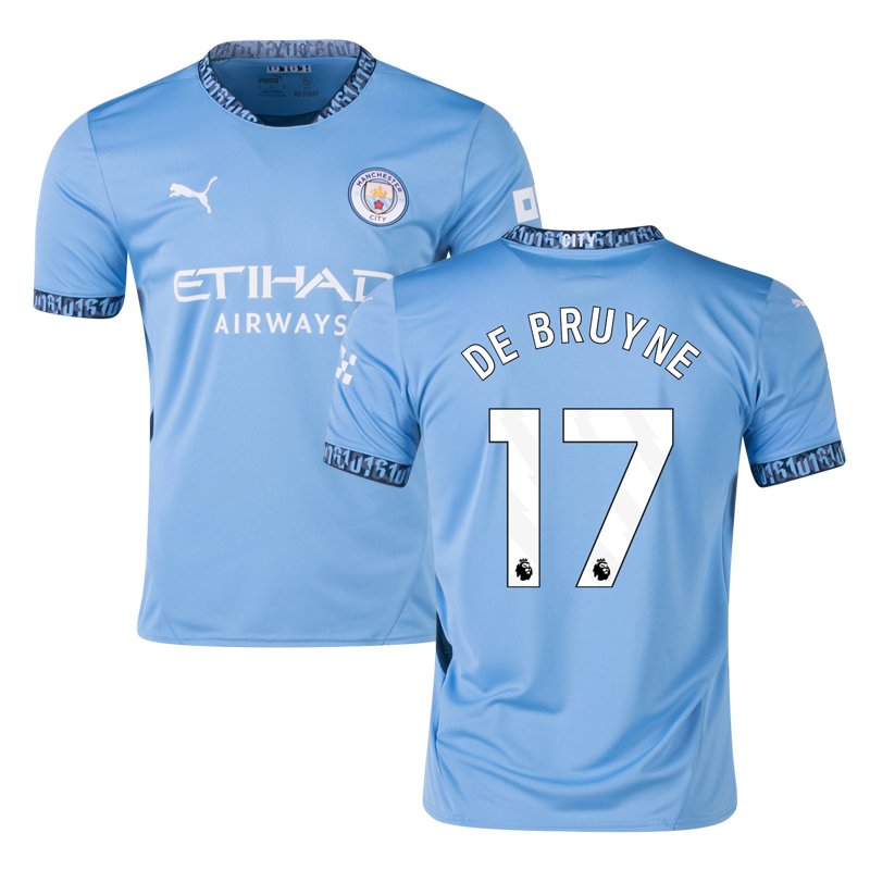 De Bruyne 17 Manchester City hjemmetrøje for 2024-2025 sæsonen
