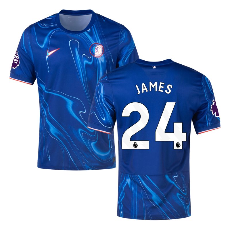 Klik her og køb din Chelsea Hjemmebanetrøje 2024/25 fodboldtrøje - James 24