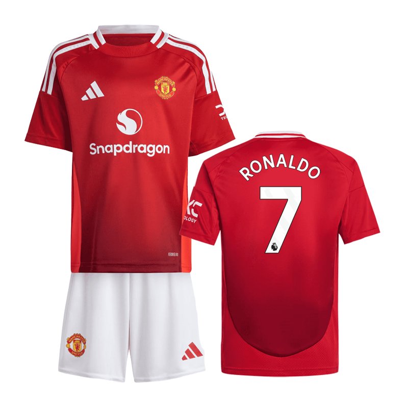 Køb trøjer Manchester United 2024/25 børne hjemmebanetrøje - Ronaldo 7