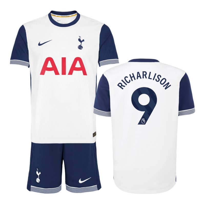 Richarlison #9 Tottenham Hotspur Børn Hjemmebane Fodboldtrøje for sæsonen 2024-25