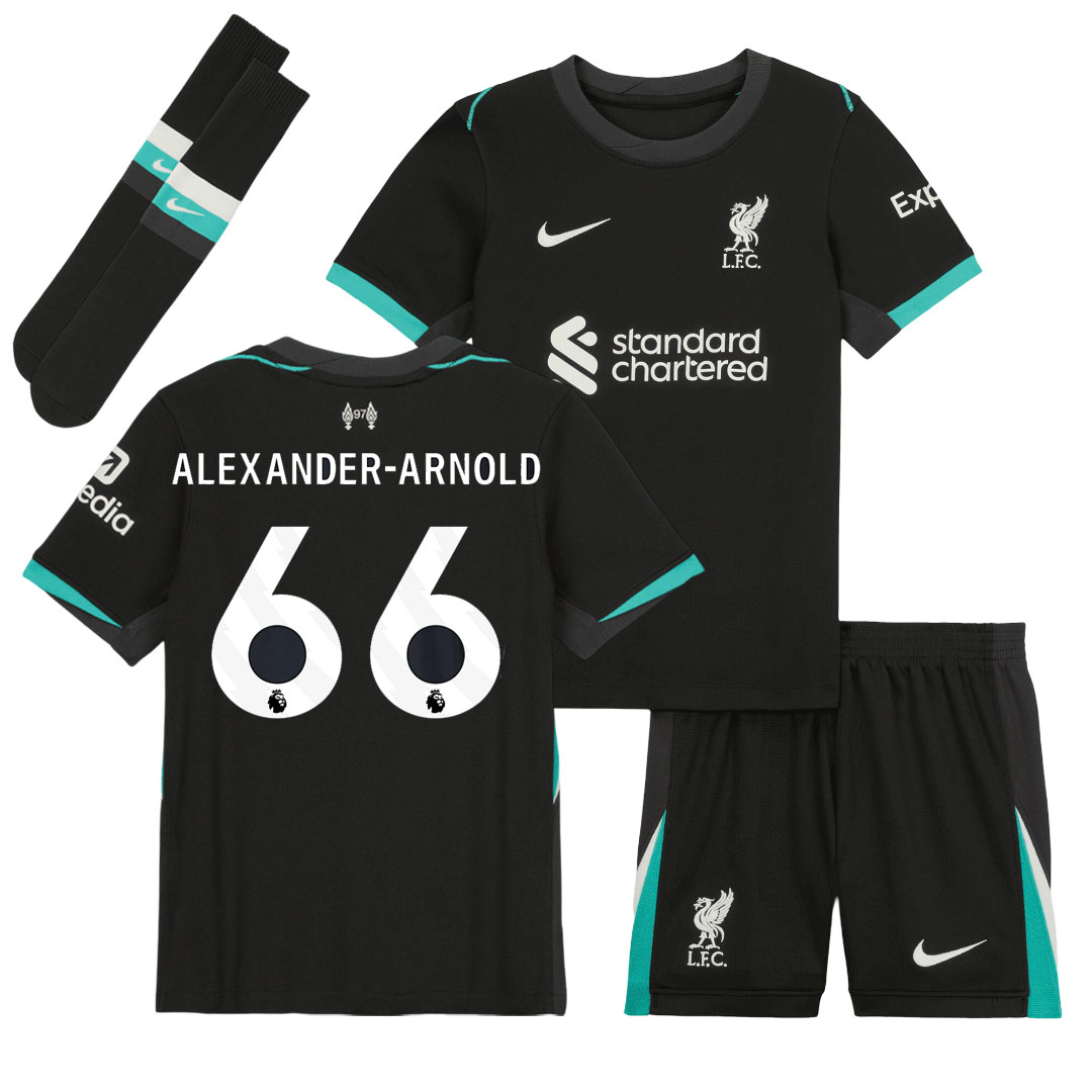 Liverpool FC Alexander-Arnold 66 Børn Udebane Fodboldtrøje 2024/25