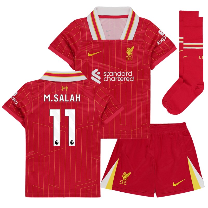 M.Salah 11 Liverpool FC 2024/25 Hjemmebanetrøje til børn på udsalg