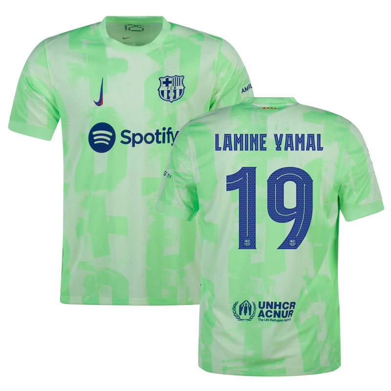 LAMINE YAMAL #19 fodboldtrøjer 2024/25 FC Barcelona Tredjetrøje